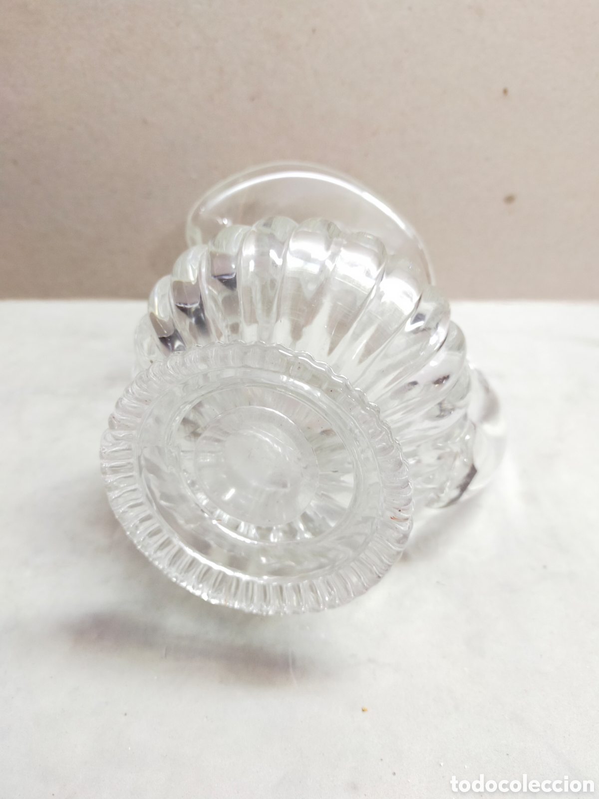 Antig&uuml;edades: JARRA DE CRISTAL. 16 CM. - Foto 7
