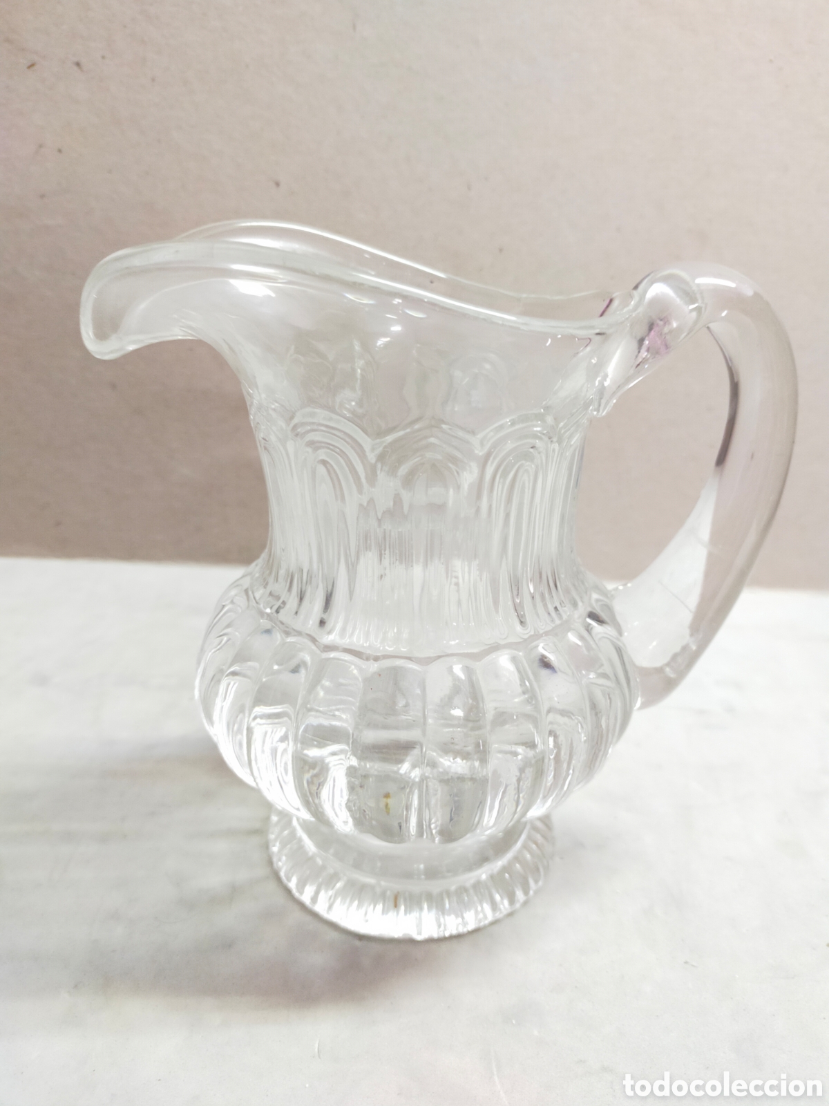 Antig&uuml;edades: JARRA DE CRISTAL. 16 CM. - Foto 8