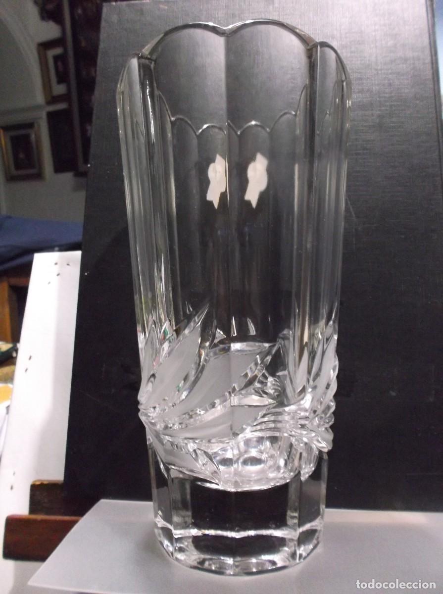 Antig&uuml;edades: JARRON DE CRISTAL CON FILIGRANAS DE RAMITOS. - Foto 2