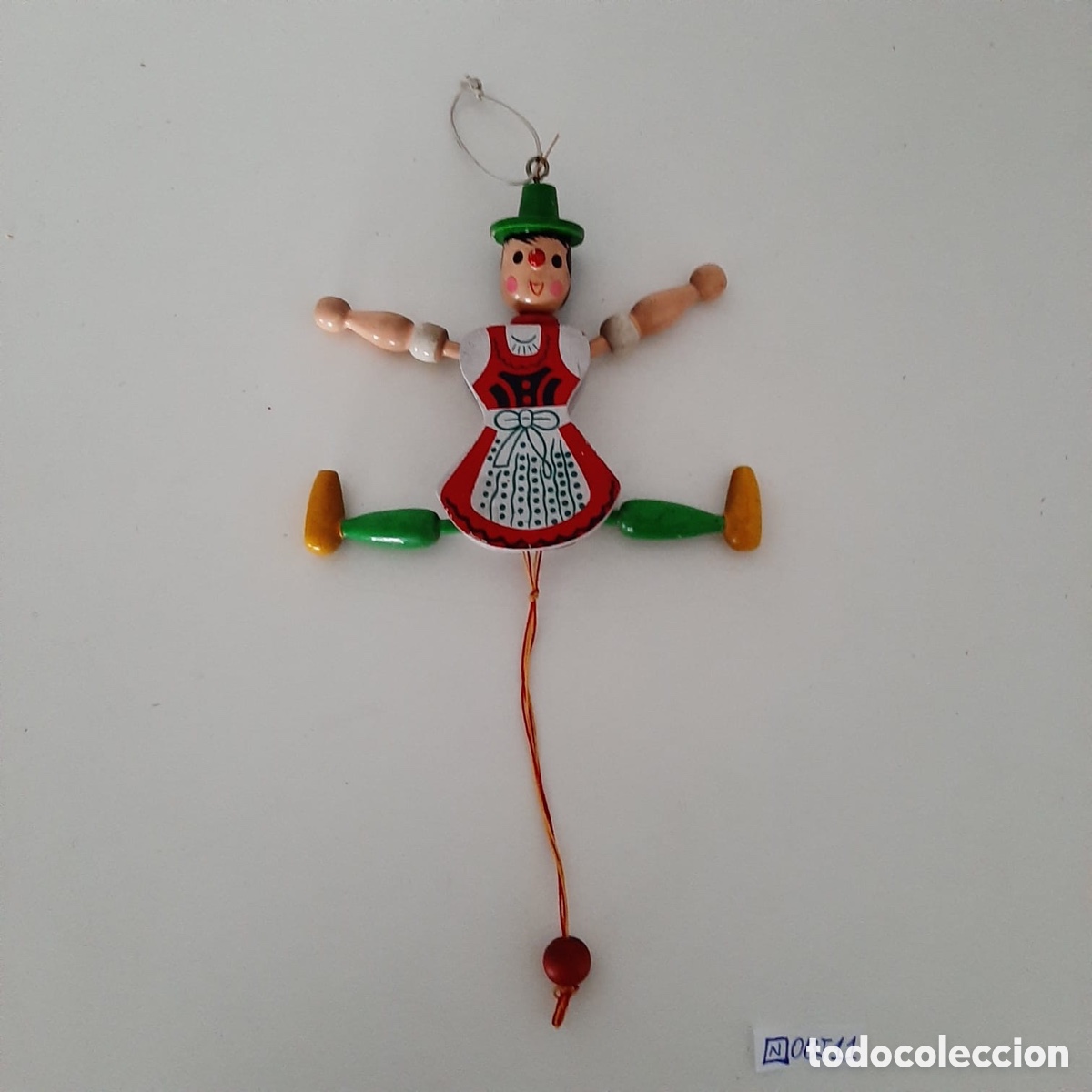 Antig&uuml;edades: Tirador de madera marioneta - Foto 2
