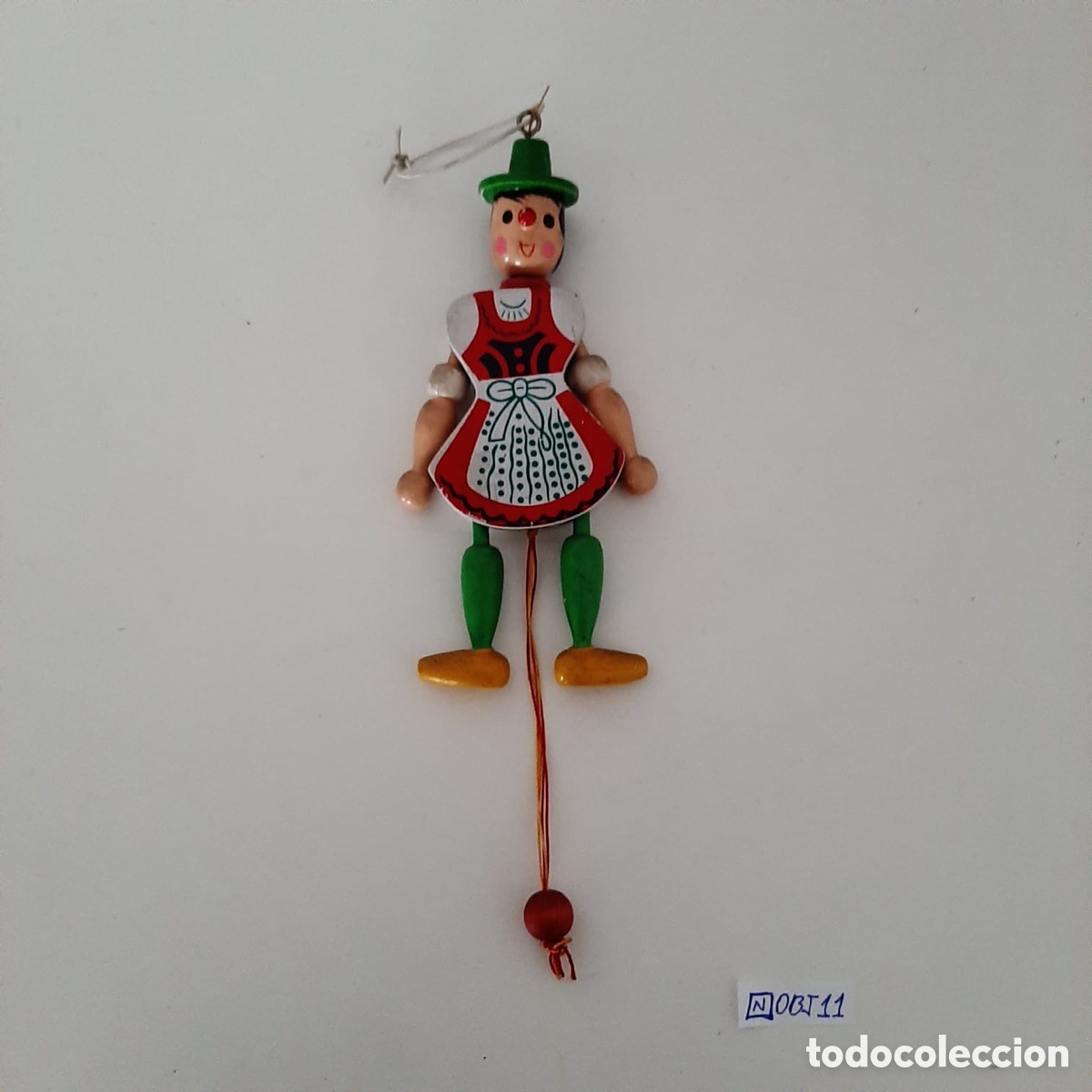 Antig&uuml;edades: Tirador de madera marioneta - Foto 1