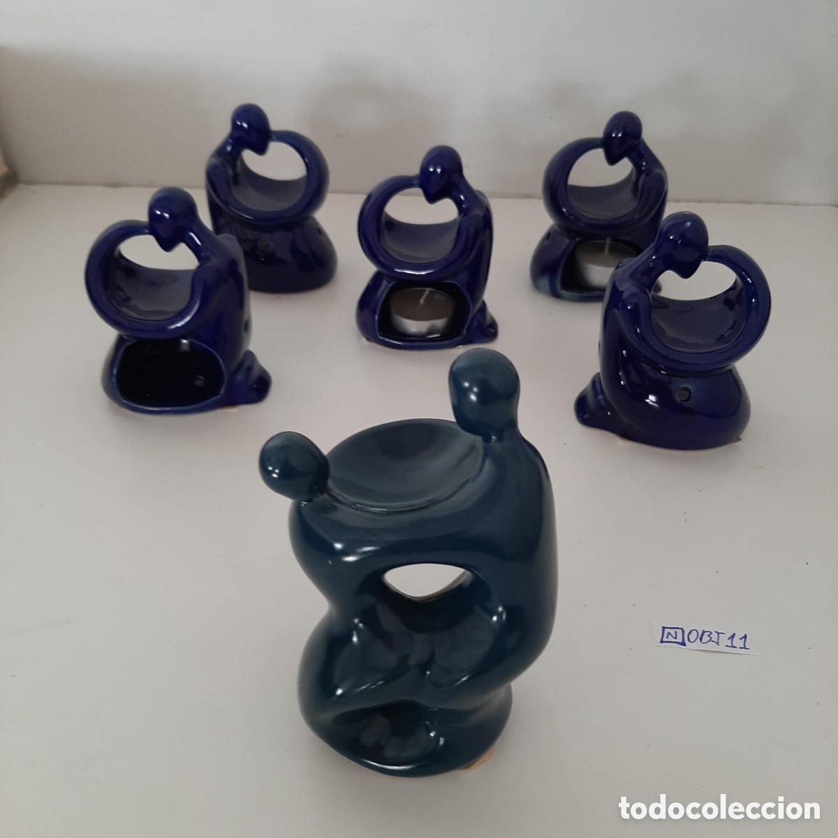 Antig&uuml;edades: Lote de porta velas - Foto 2