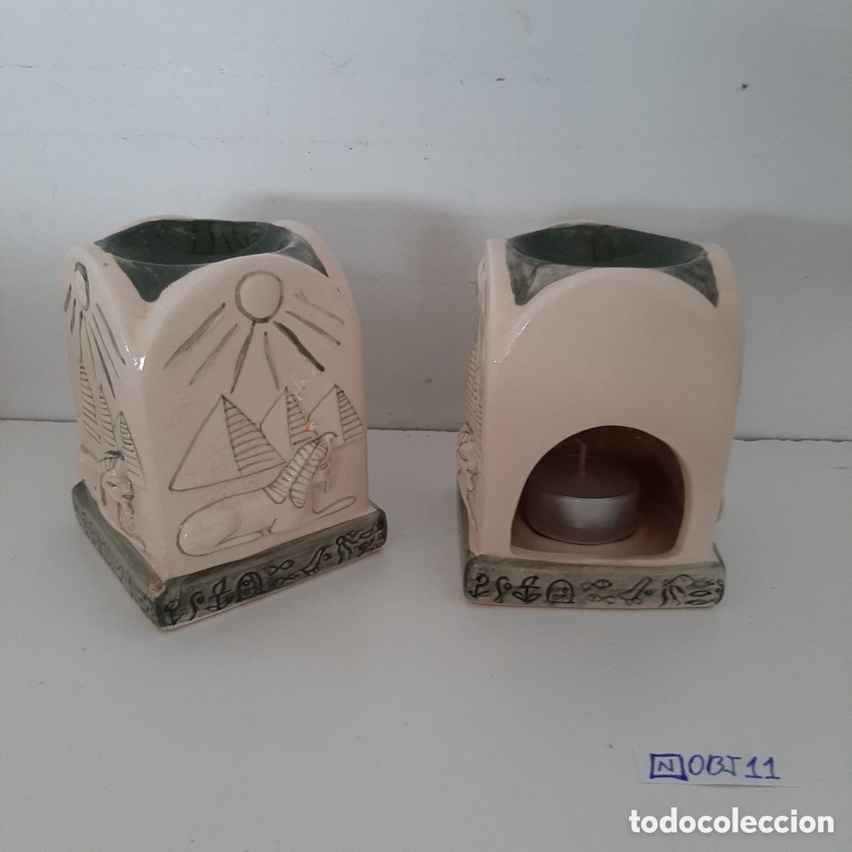 Antig&uuml;edades: Lote de porta velas - Foto 2