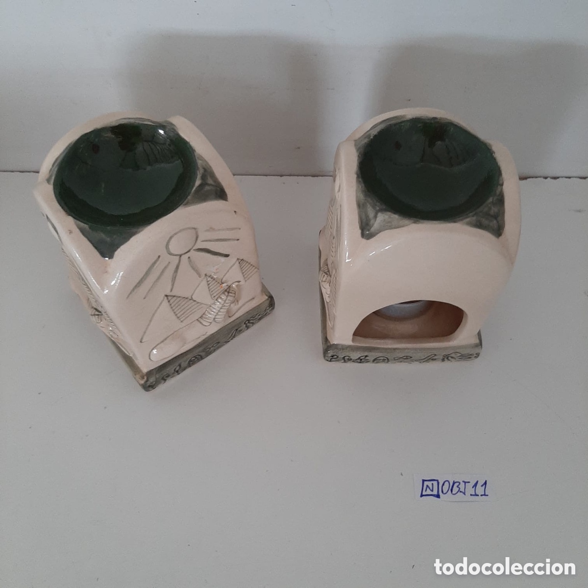Antig&uuml;edades: Lote de porta velas - Foto 3
