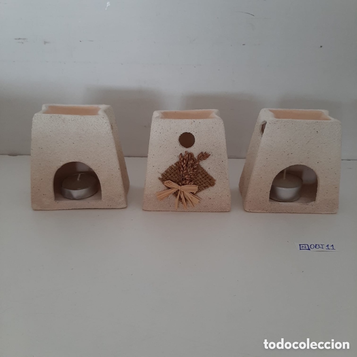 Antig&uuml;edades: Lote de porta velas - Foto 1