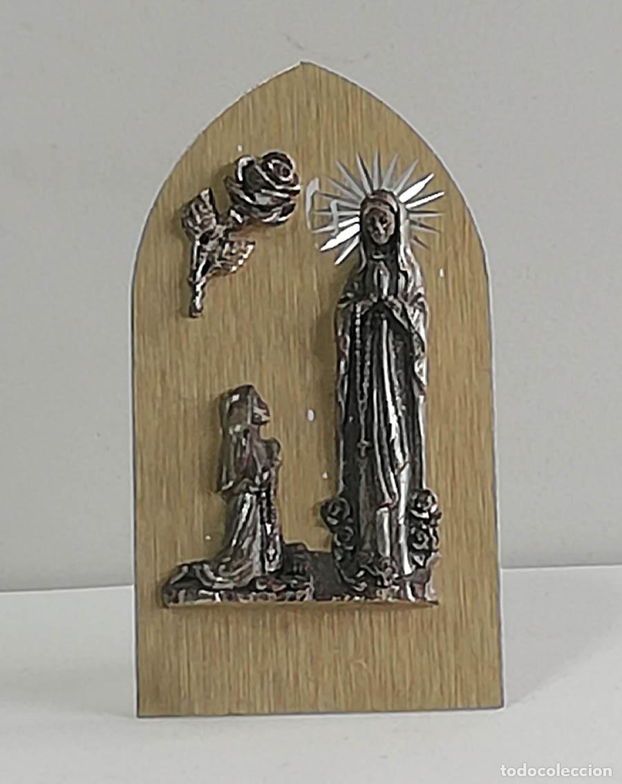 Antig&uuml;edades: Placa de Lourdes, 10 cm - Foto 1
