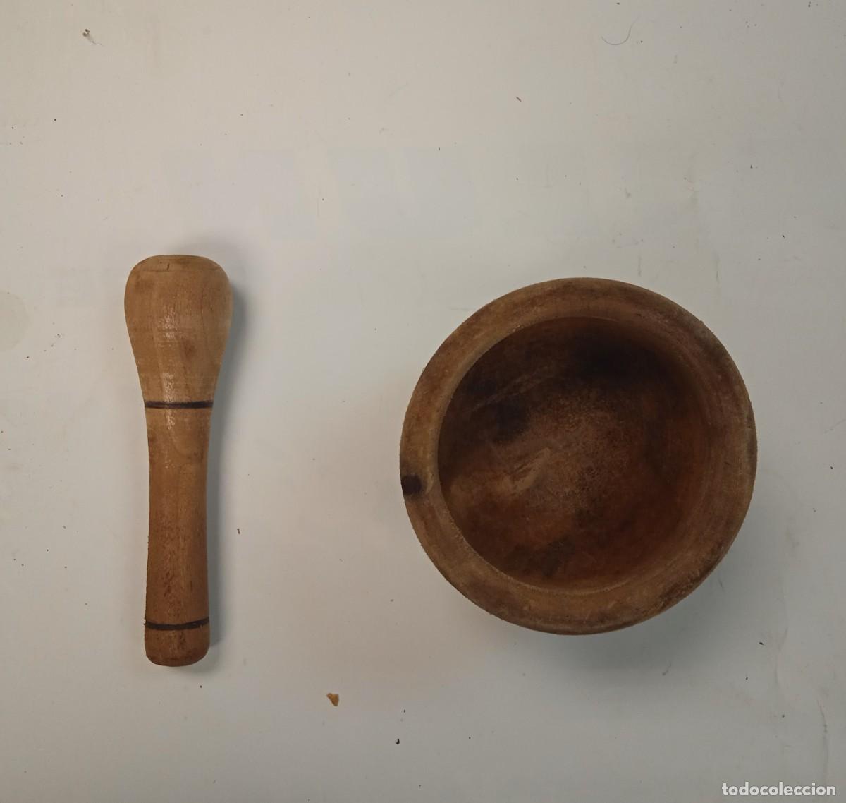 Antig&uuml;edades: MORTERO DE MADERA - Foto 1