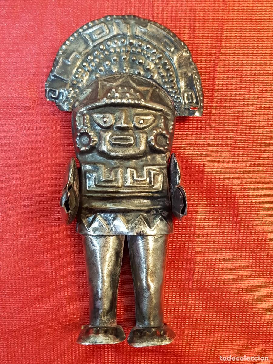 Antig&uuml;edades: FIGURAS AZTECAS PLATA PER&Ugrave; - Foto 4
