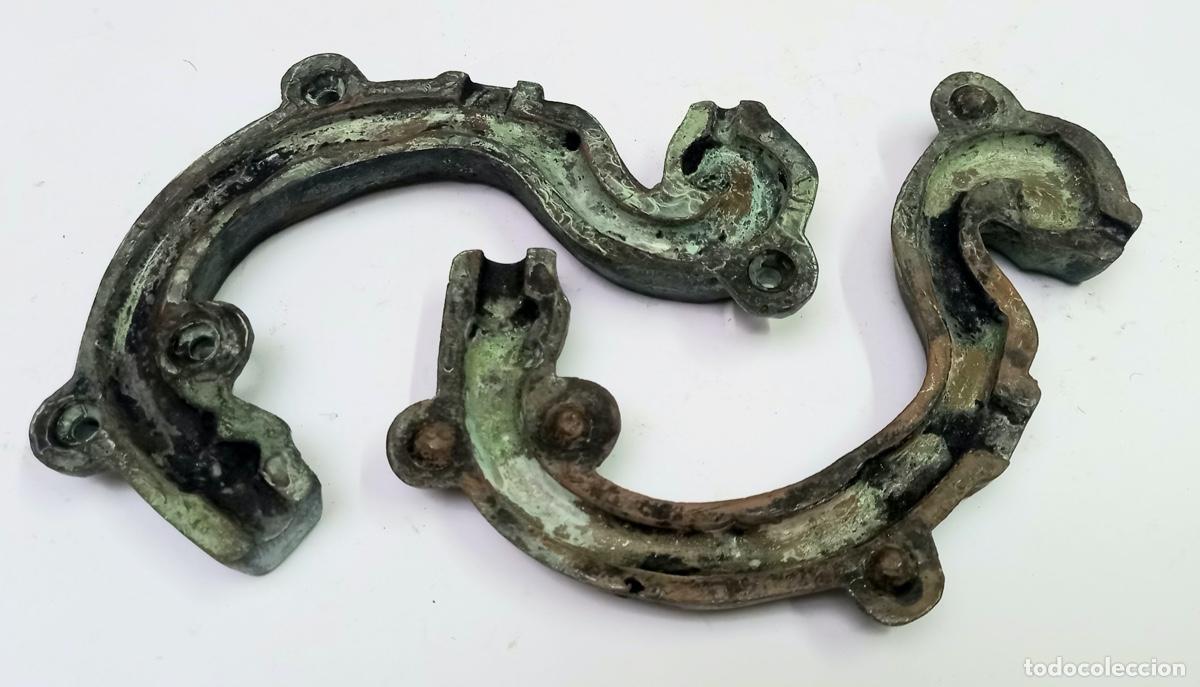 Antig&uuml;edades: Molde de bronce para fundici&oacute;n de brazo de l&aacute;mpara - Foto 1