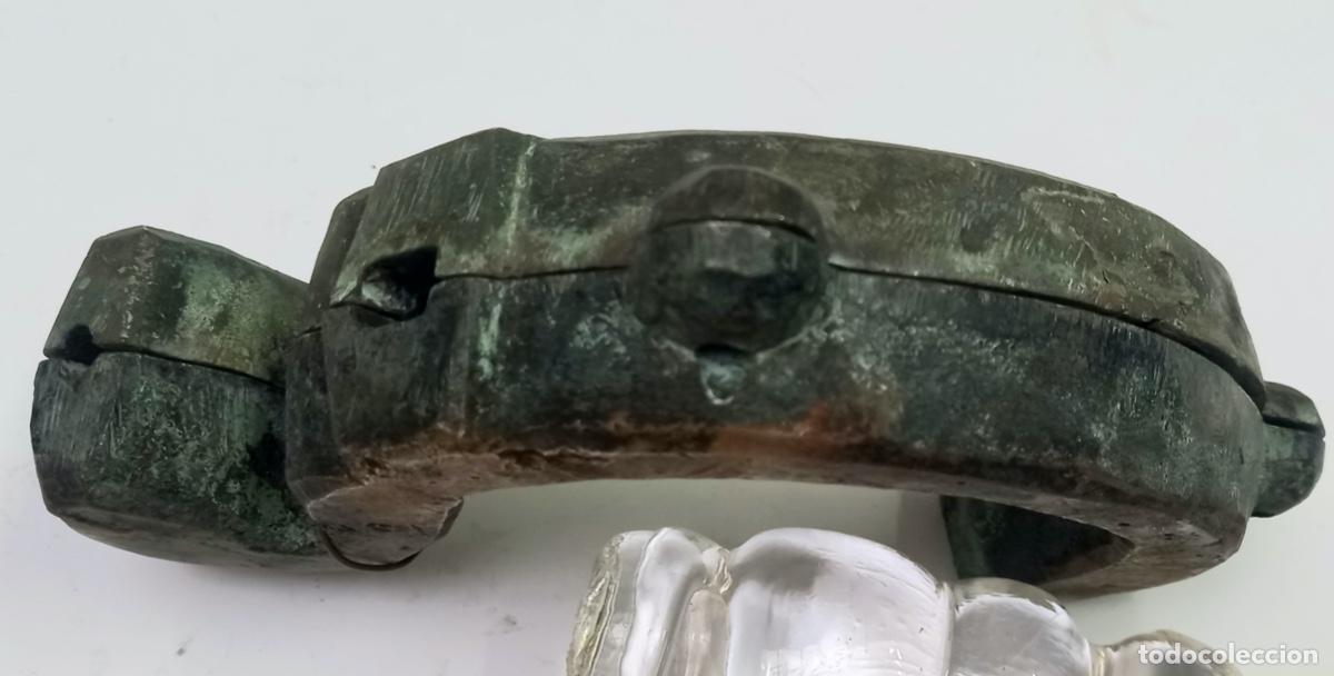 Antig&uuml;edades: Molde de bronce para fundici&oacute;n de brazo de l&aacute;mpara - Foto 2
