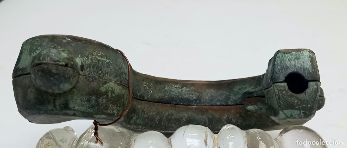 Antig&uuml;edades: Molde de bronce para fundici&oacute;n de brazo de l&aacute;mpara - Foto 3