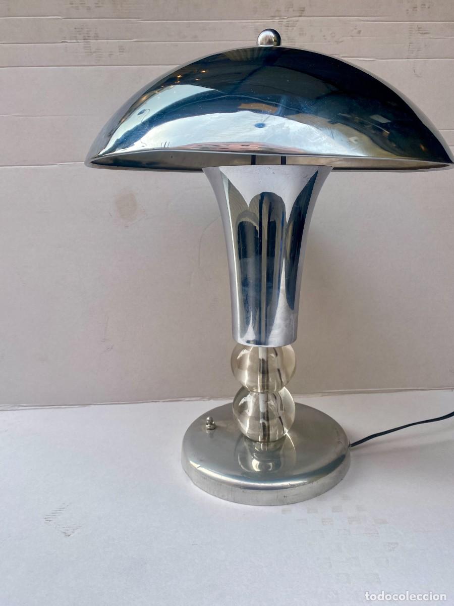 Antig&uuml;edades: LAMPARA DE MESA ATRIBUIDA A JACQUES ADNET ,1930 - Foto 1