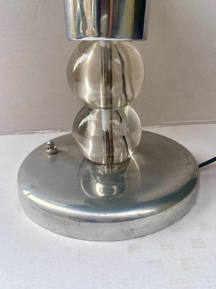 Antig&uuml;edades: LAMPARA DE MESA ATRIBUIDA A JACQUES ADNET ,1930 - Foto 3