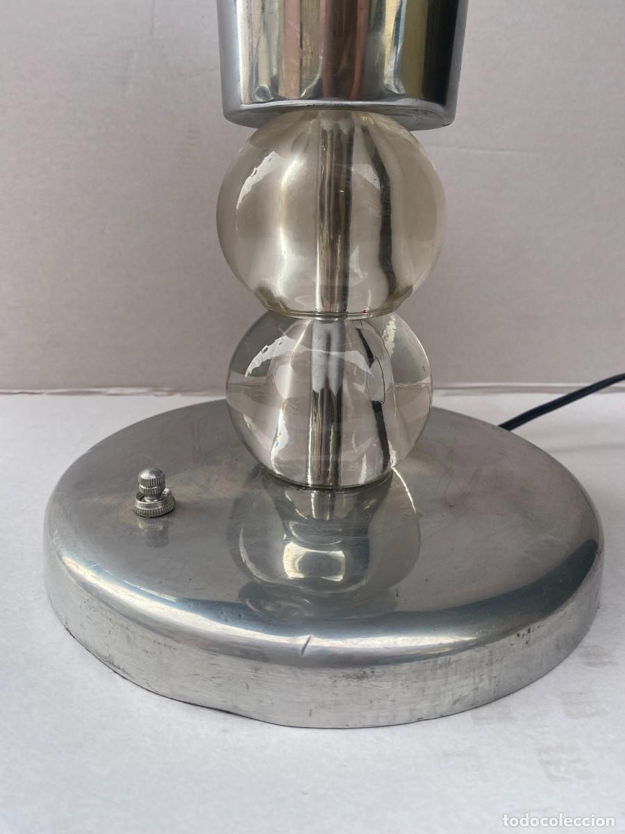 Antig&uuml;edades: LAMPARA DE MESA ATRIBUIDA A JACQUES ADNET ,1930 - Foto 7
