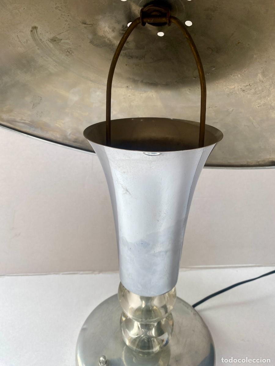 Antig&uuml;edades: LAMPARA DE MESA ATRIBUIDA A JACQUES ADNET ,1930 - Foto 8