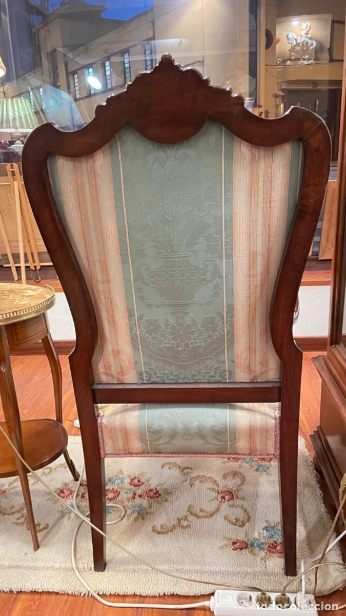 Antig&uuml;edades: Soberbio sill&oacute;n de nogal - Foto 3