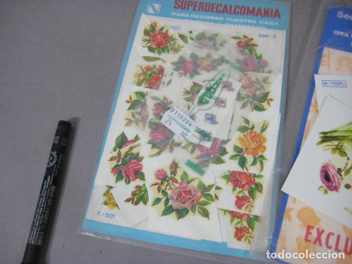 Antig&uuml;edades: LOTE DE CALCOMANIAS PARA DECORACI&Oacute;N - Foto 4