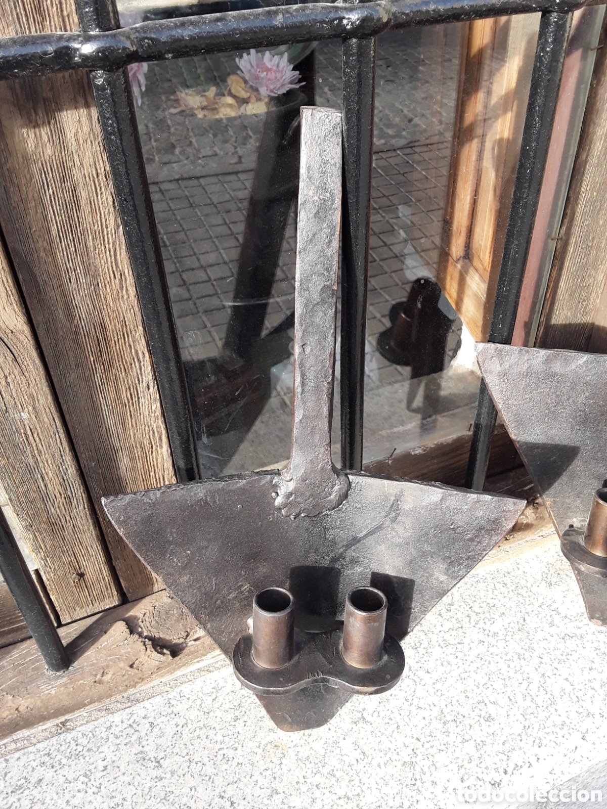 Antig&uuml;edades: Apliques de forja ( par ) - Foto 2
