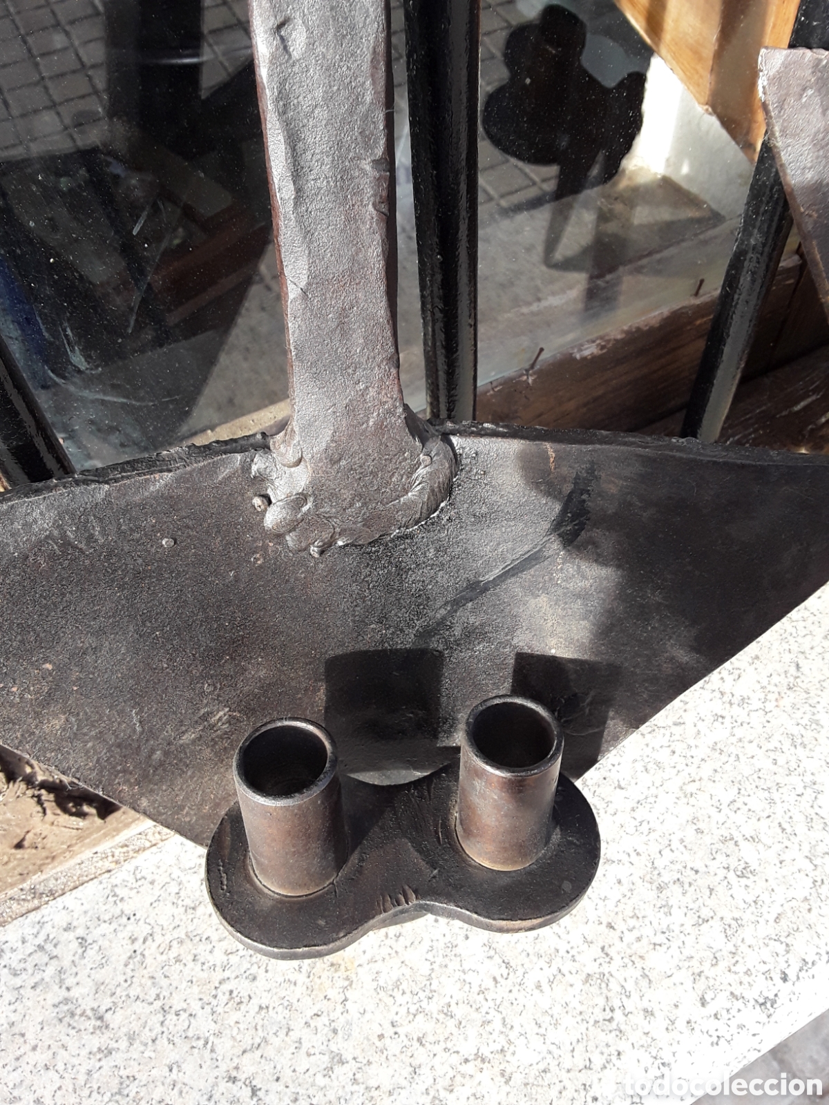 Antig&uuml;edades: Apliques de forja ( par ) - Foto 4