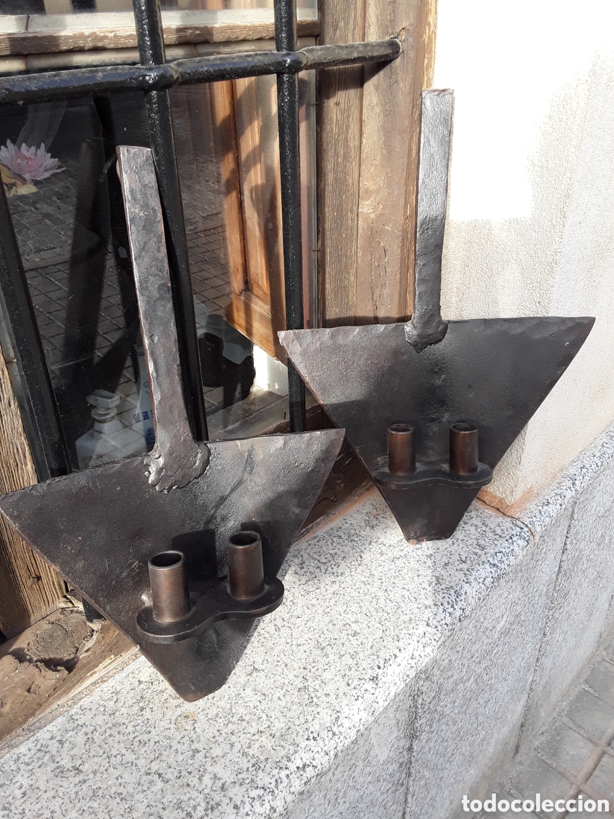 Antig&uuml;edades: Apliques de forja ( par ) - Foto 1