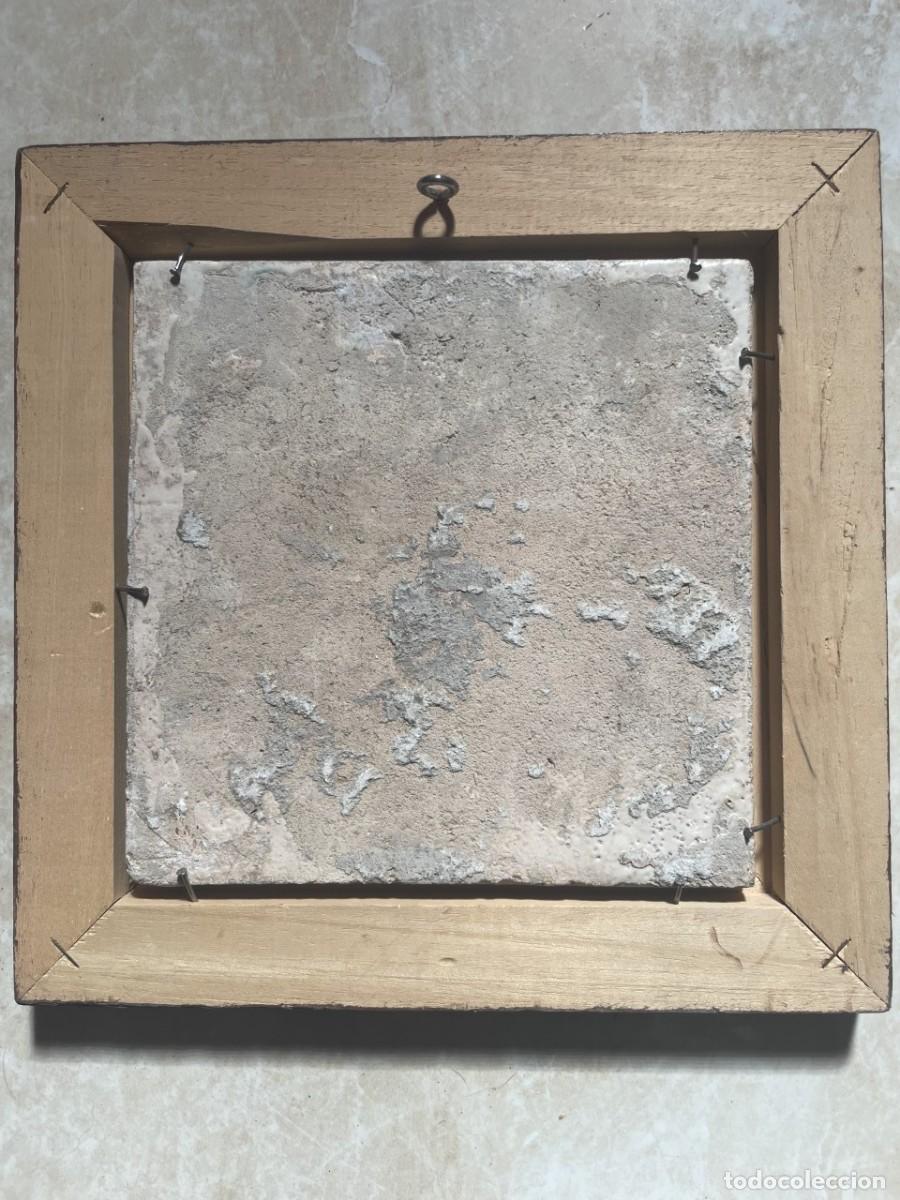 Antig&uuml;edades: Azulejo valenciano flor s XIX - Foto 2