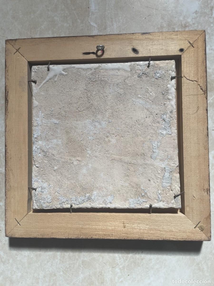 Antig&uuml;edades: Azulejo valenciano flor s XIX - Foto 2
