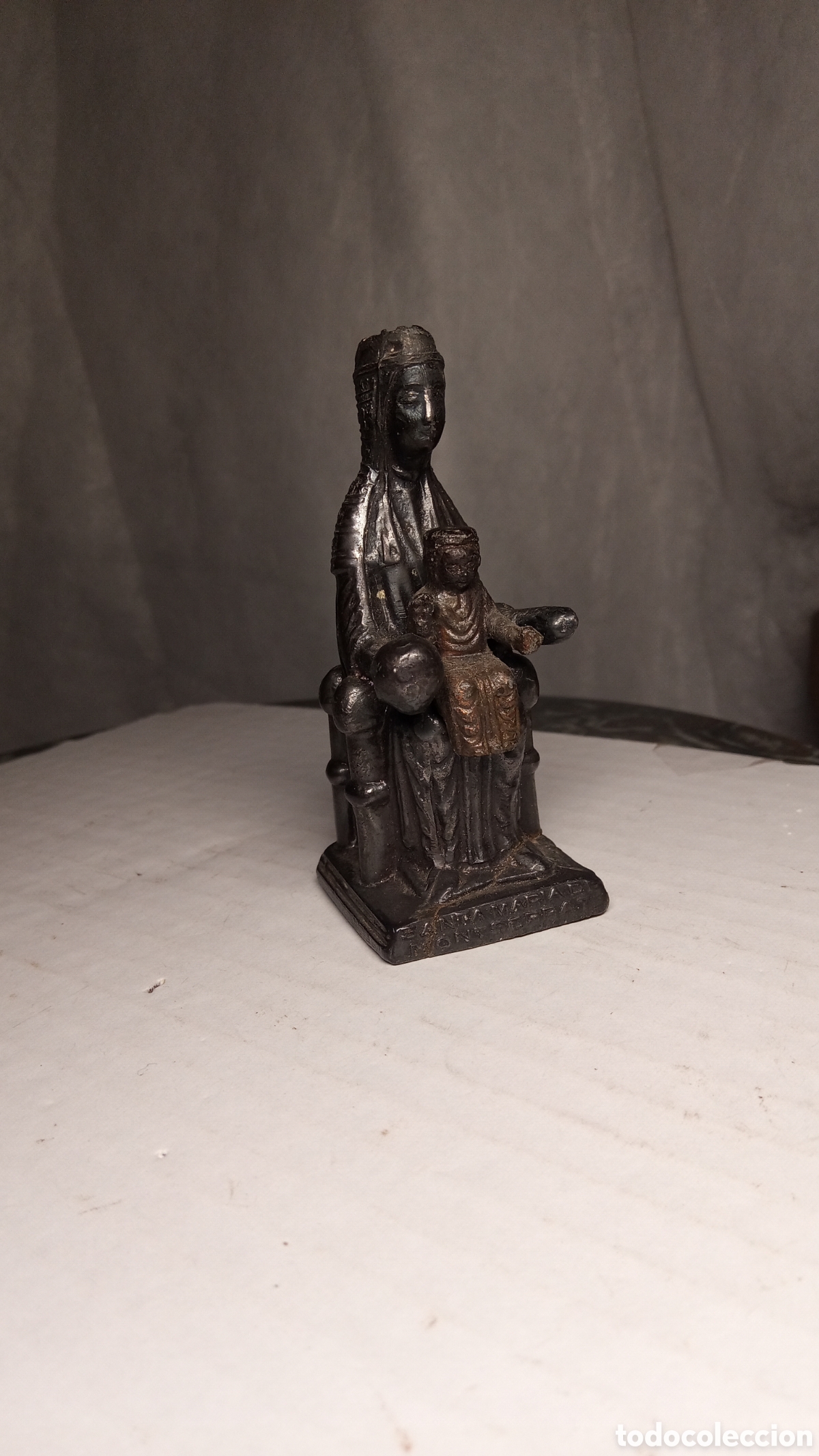 Antig&uuml;edades: BRONCE - figura Virgen de Montserrat (Moreneta) - Foto 3