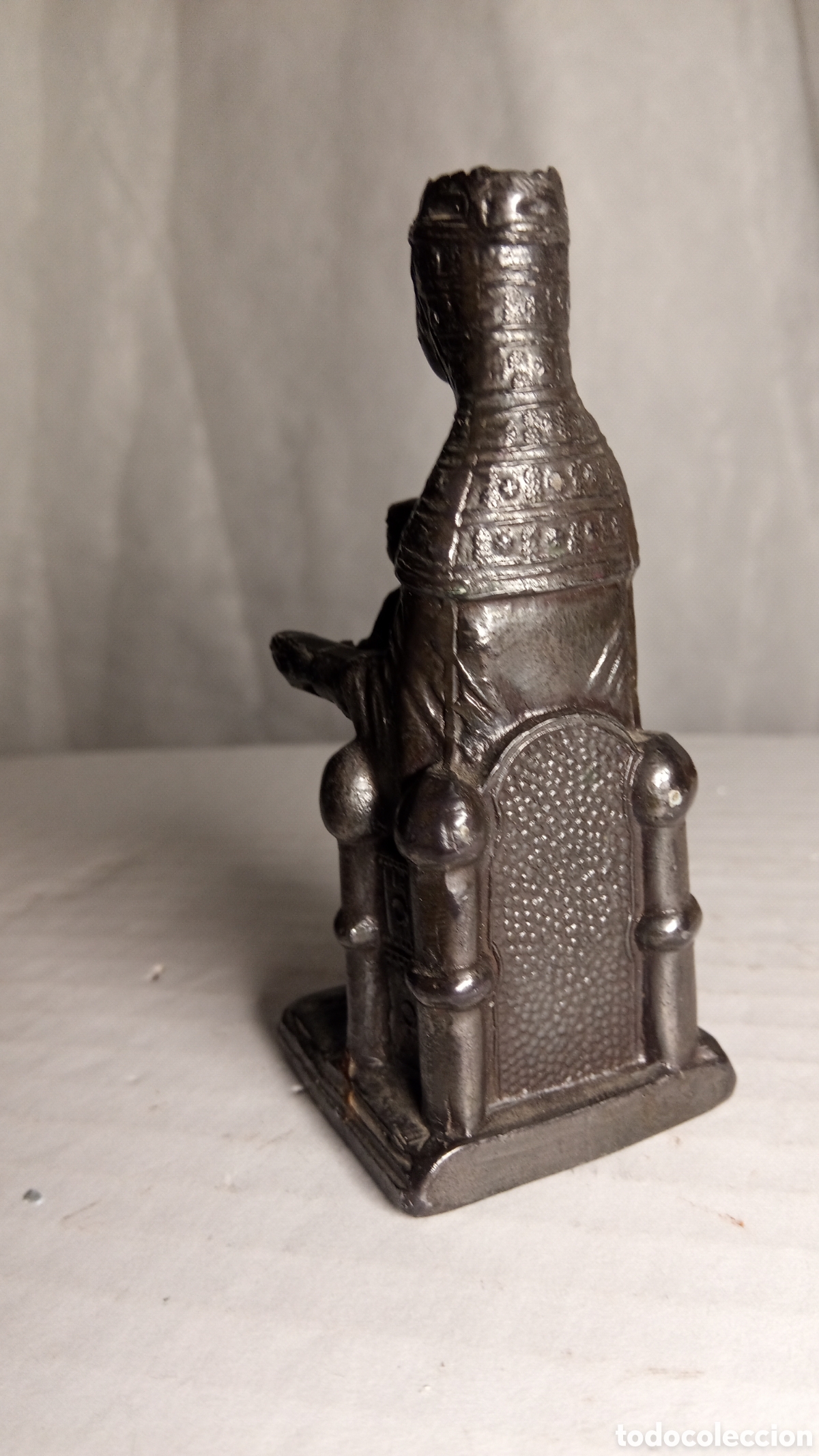 Antig&uuml;edades: BRONCE - figura Virgen de Montserrat (Moreneta) - Foto 8