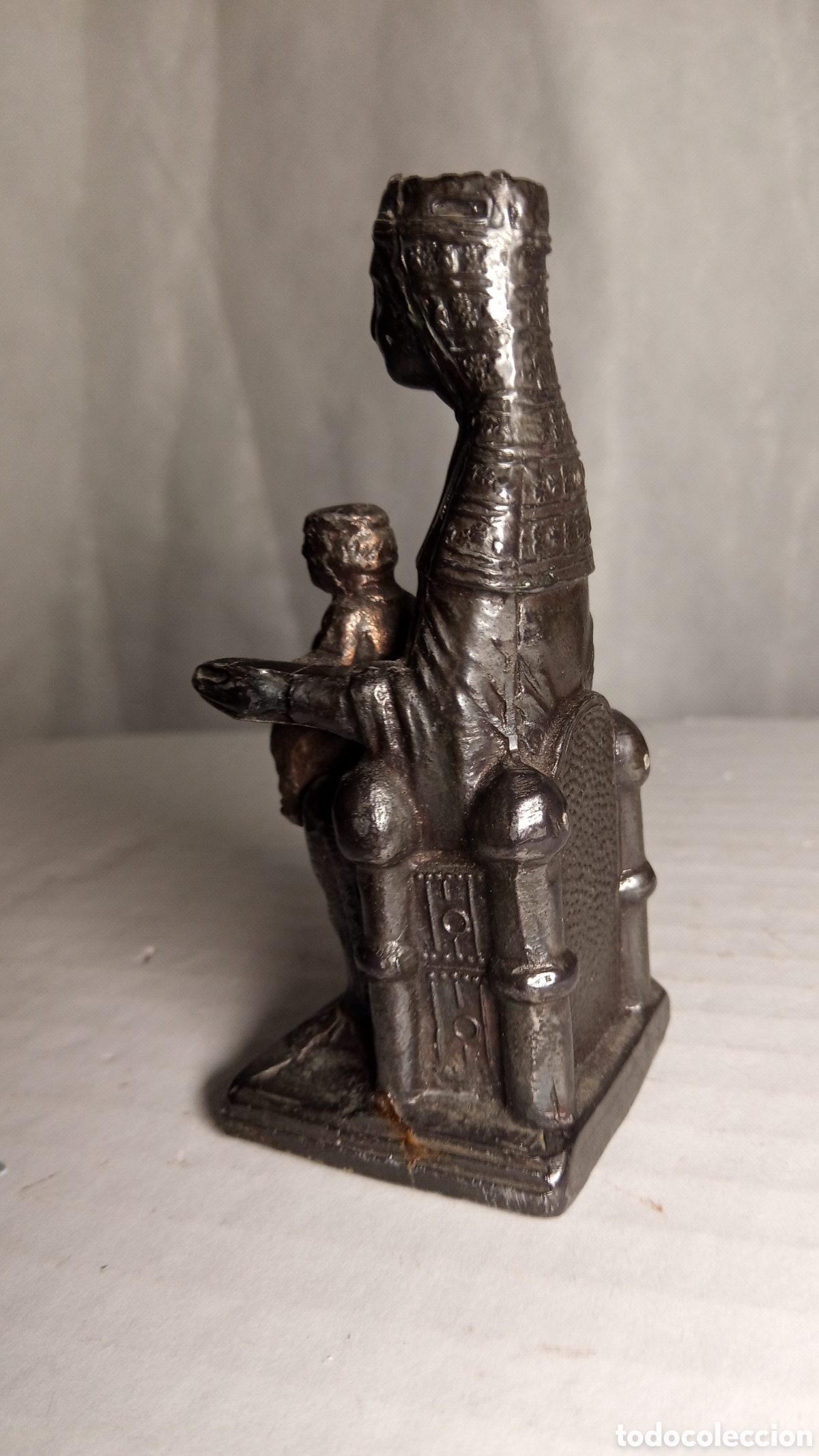 Antig&uuml;edades: BRONCE - figura Virgen de Montserrat (Moreneta) - Foto 9