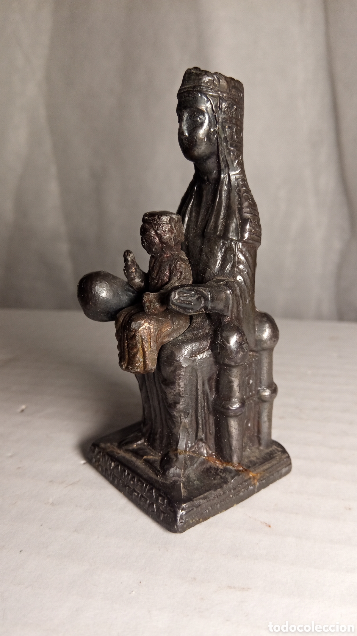 Antig&uuml;edades: BRONCE - figura Virgen de Montserrat (Moreneta) - Foto 14