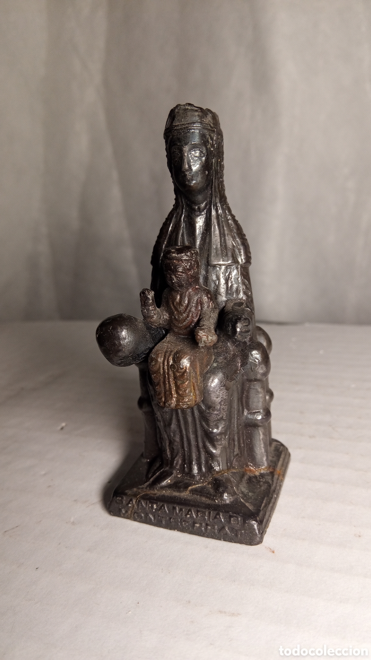 Antig&uuml;edades: BRONCE - figura Virgen de Montserrat (Moreneta) - Foto 17