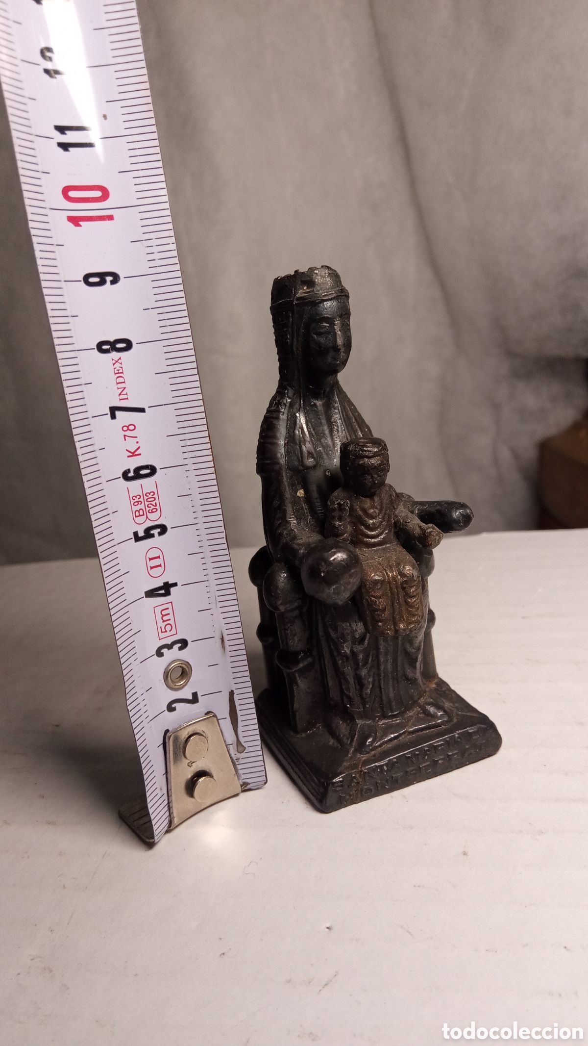 Antig&uuml;edades: BRONCE - figura Virgen de Montserrat (Moreneta) - Foto 20