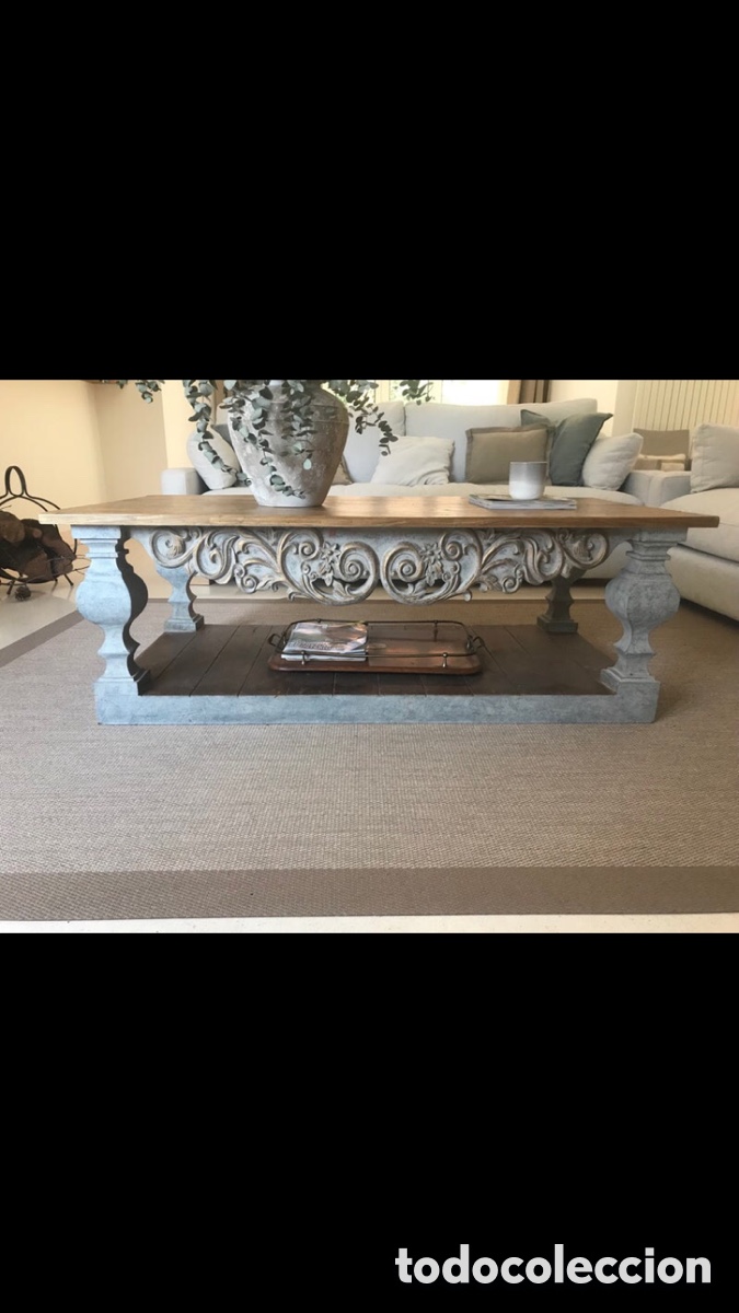 Antig&uuml;edades: Mesa de centro madera maciza - Foto 2