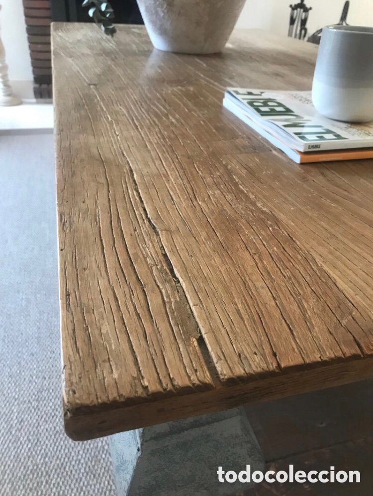 Antig&uuml;edades: Mesa de centro madera maciza - Foto 3