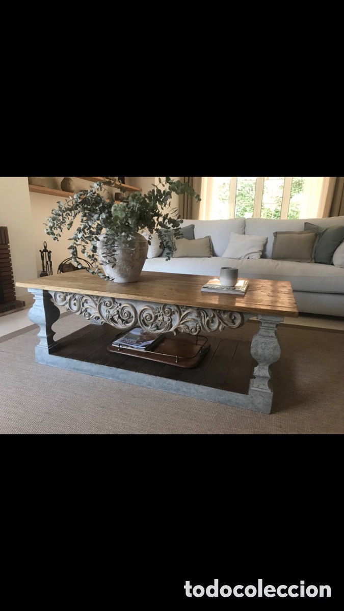 Antig&uuml;edades: Mesa de centro madera maciza - Foto 1