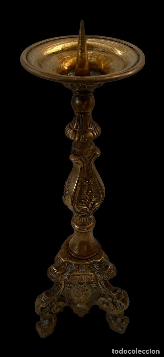 Antig&uuml;edades: CANDELABRO DE BRONCE ESTILO BARROCO - Foto 3