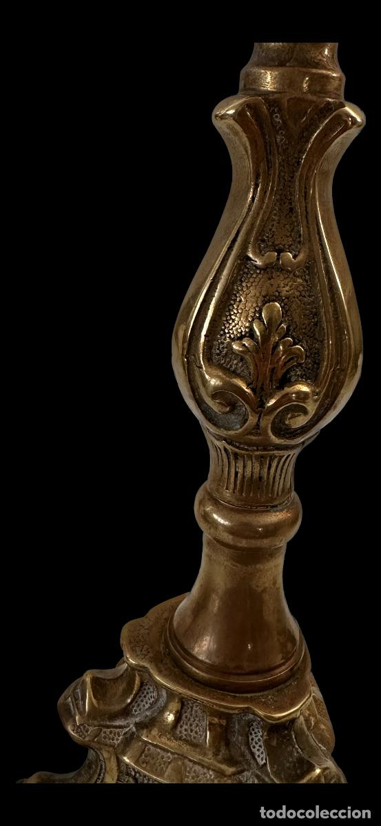 Antig&uuml;edades: CANDELABRO DE BRONCE ESTILO BARROCO - Foto 5