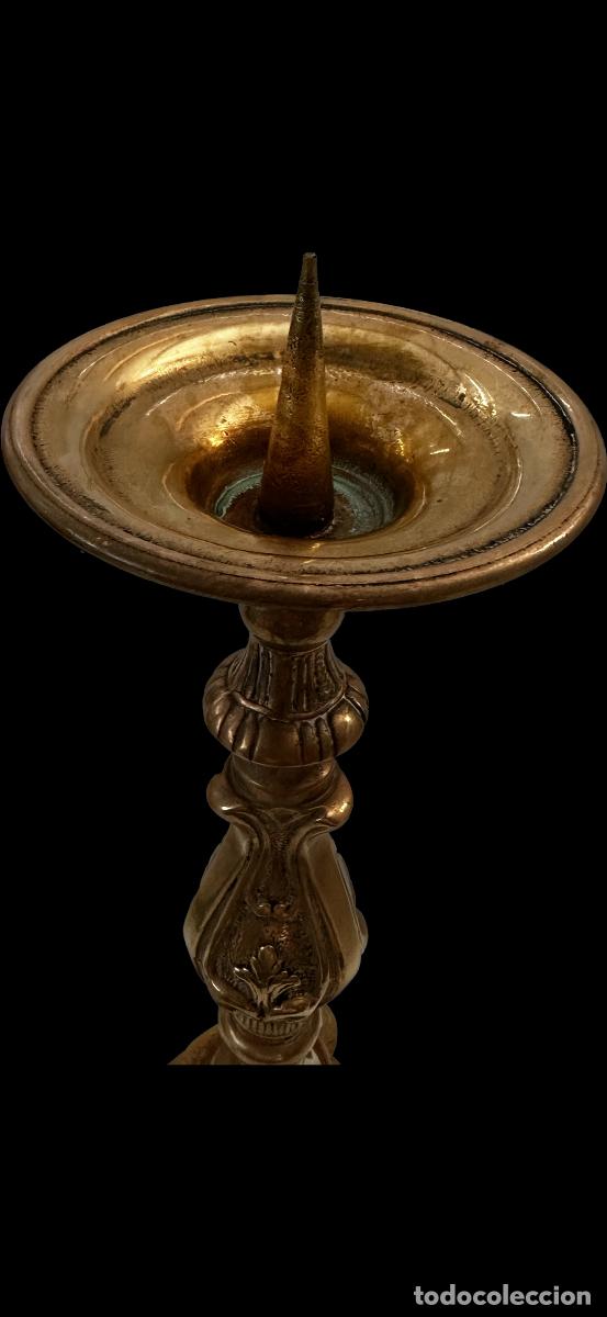 Antig&uuml;edades: CANDELABRO DE BRONCE ESTILO BARROCO - Foto 6