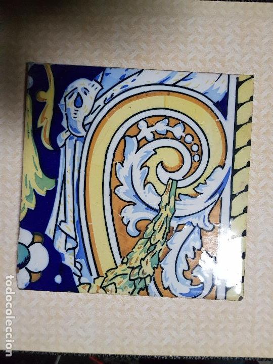 Antig&uuml;edades: AZULEJO DE EPOCA 0RIGINAL - Foto 1