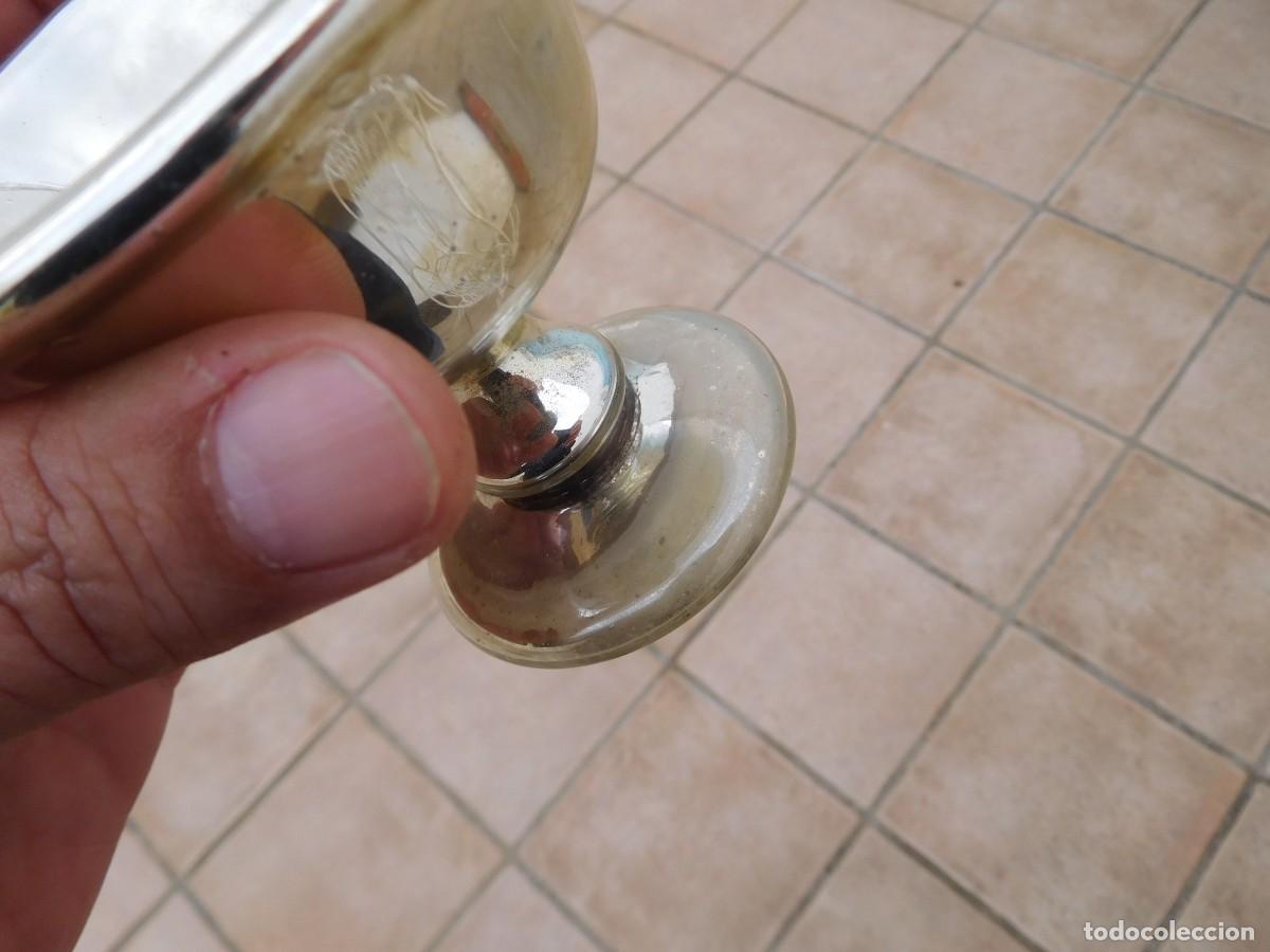 Antig&uuml;edades: Copa antigua de cristal plateado - Foto 6
