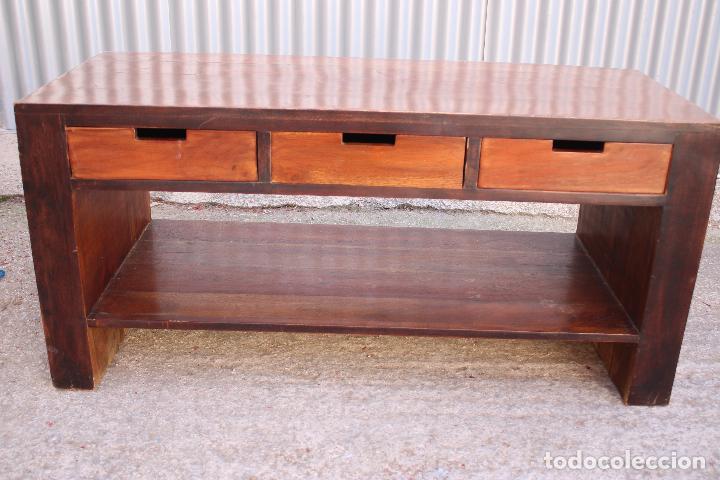 Antig&uuml;edades: mueble mesa 3 cajones - Foto 3