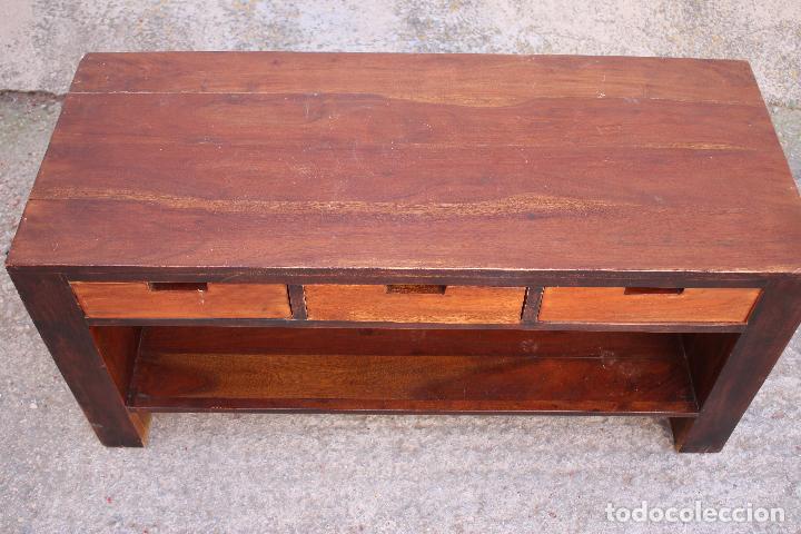 Antig&uuml;edades: mueble mesa 3 cajones - Foto 4