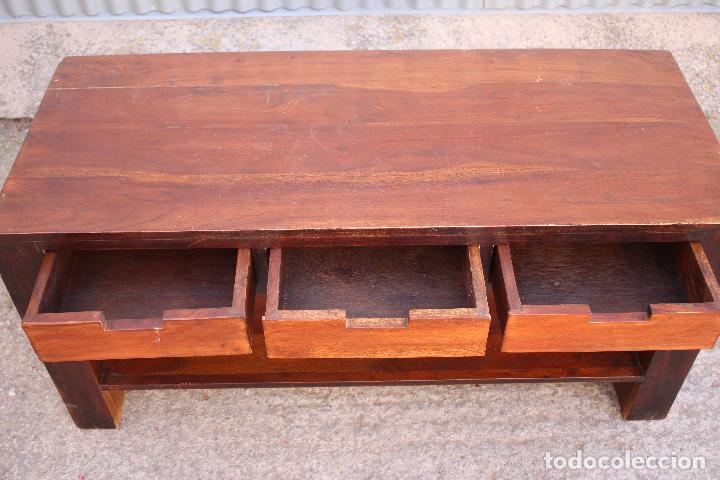 Antig&uuml;edades: mueble mesa 3 cajones - Foto 6