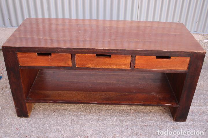 Antig&uuml;edades: mueble mesa 3 cajones - Foto 1