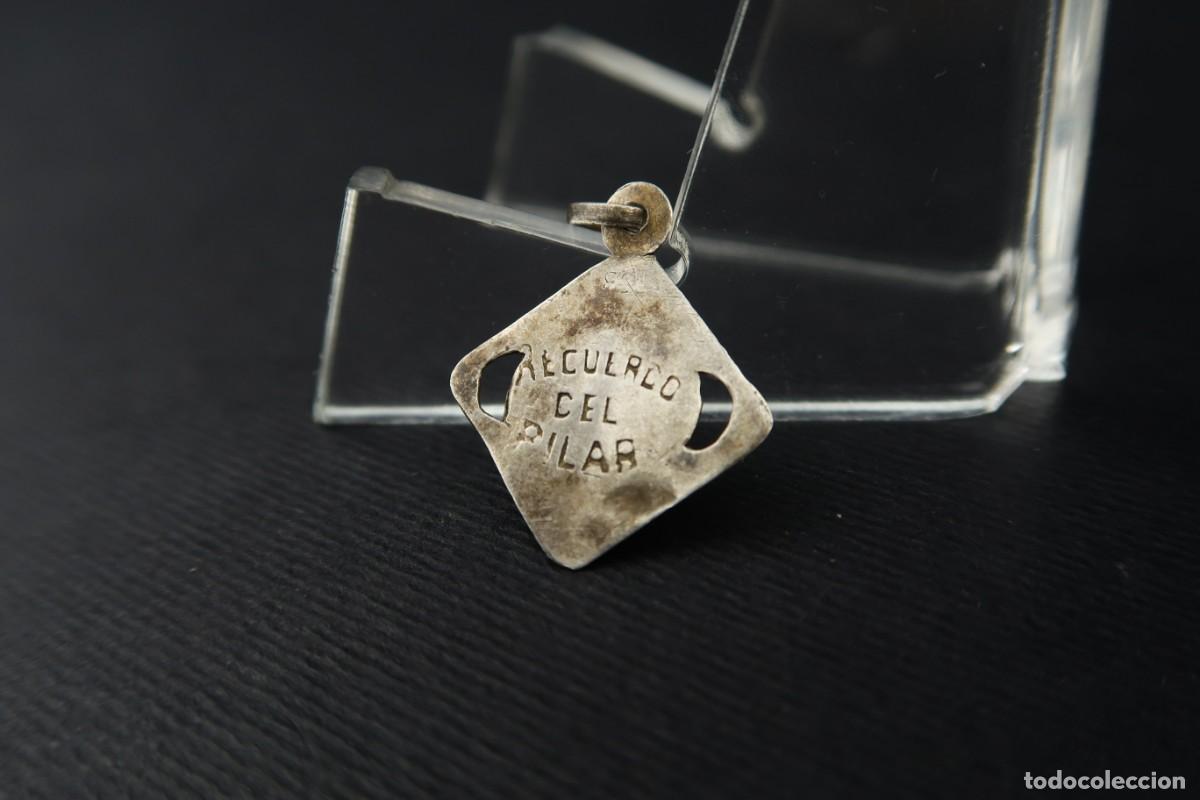 Antig&uuml;edades: Antigua Medalla Religiosa de Plata - Foto 5