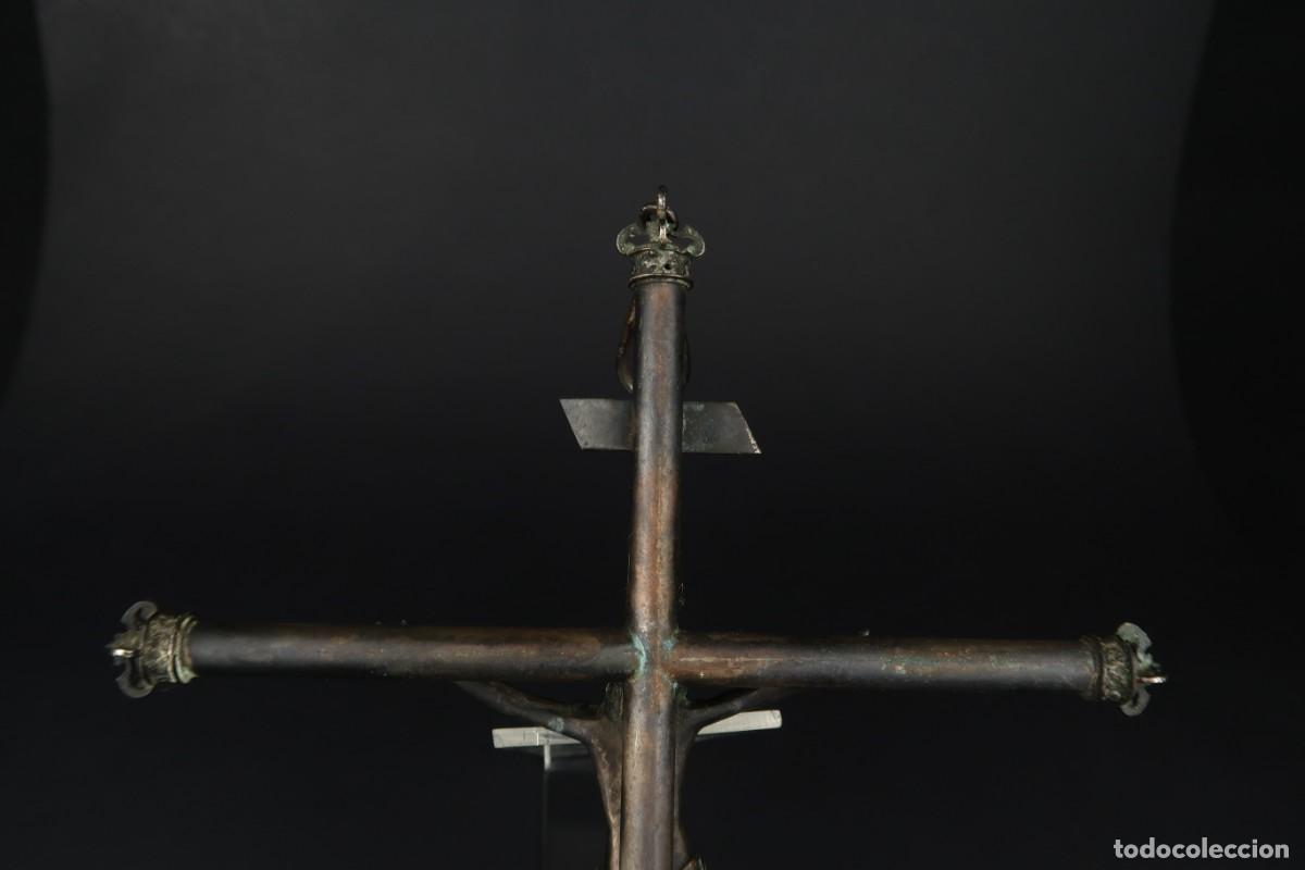 Antig&uuml;edades: Antiguo Crucifijo de Plata - Foto 19