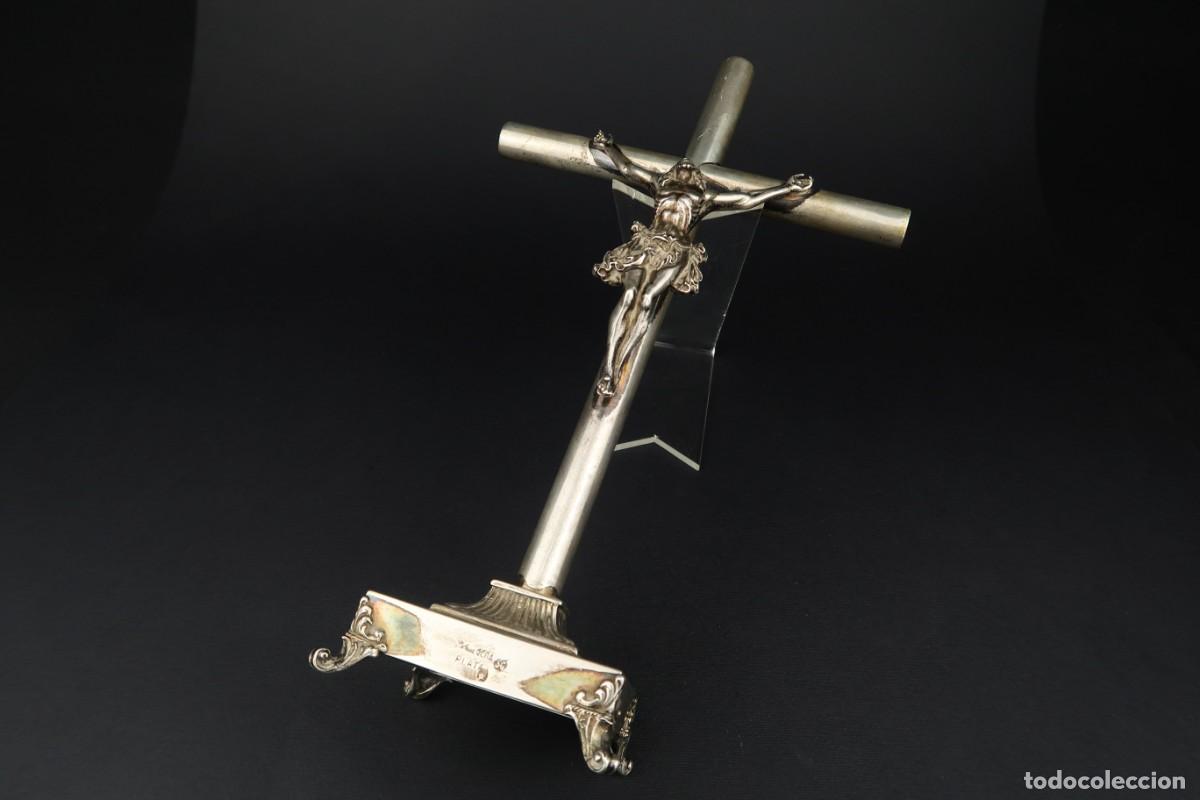 Antig&uuml;edades: Antiguo Crucifijo de Plata - Foto 27