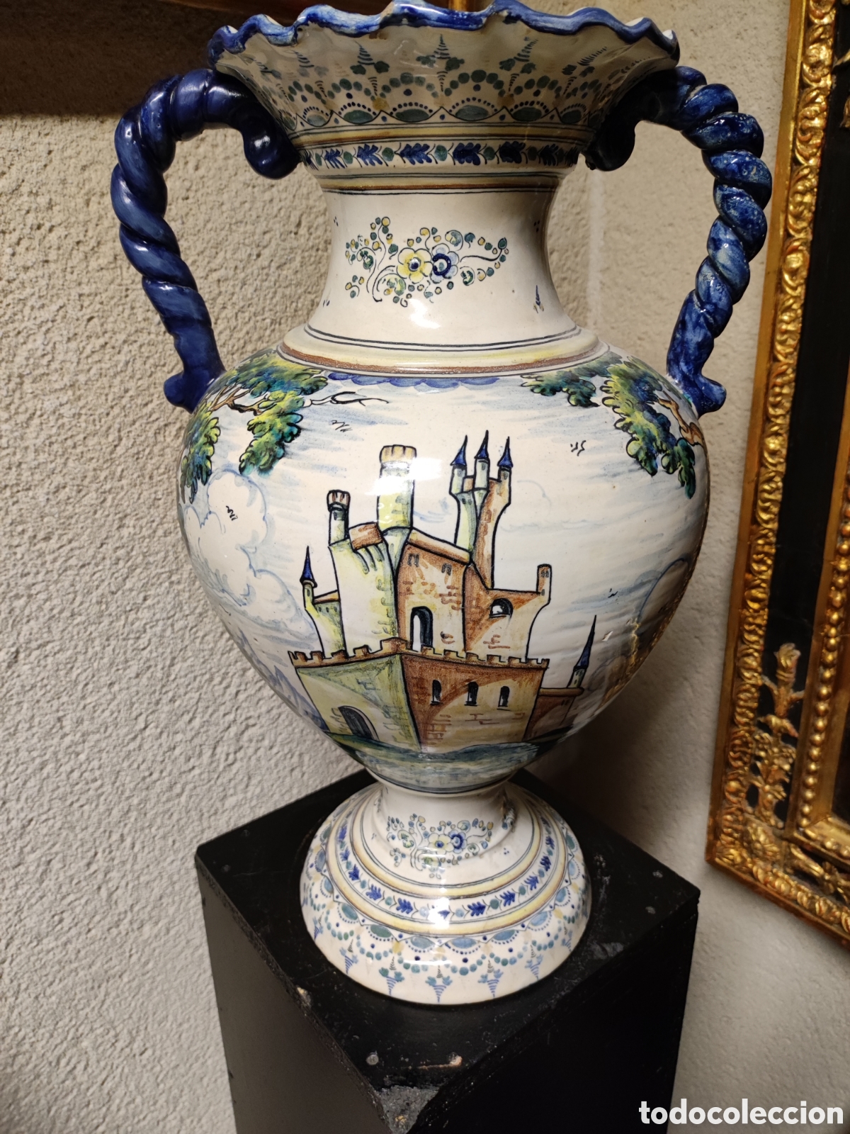 Antig&uuml;edades: Jarra Talavera Saso. - Foto 5