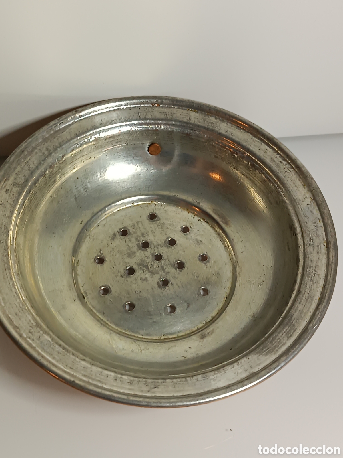 Antig&uuml;edades: Colador R&uacute;stico Cobre - Foto 2