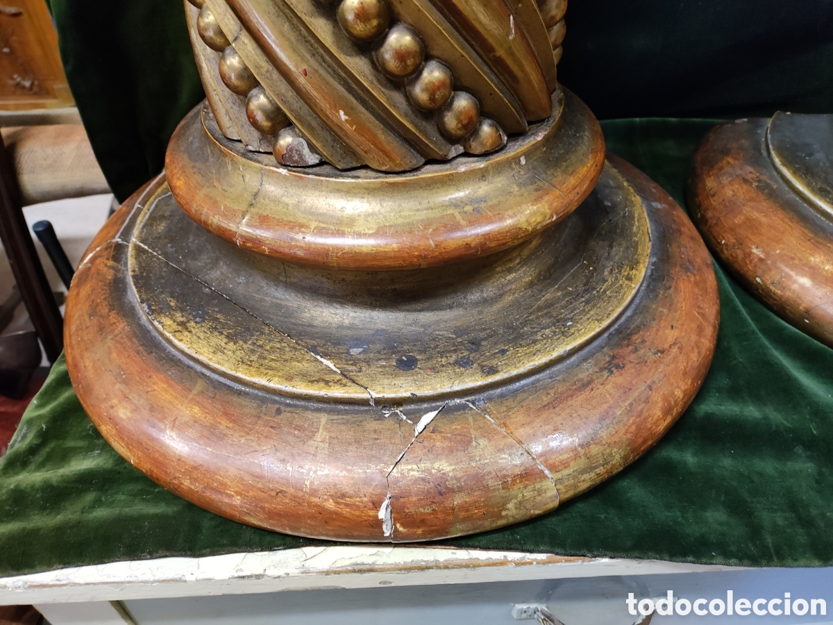 Antig&uuml;edades: Pareja de bases barrocas - Foto 4